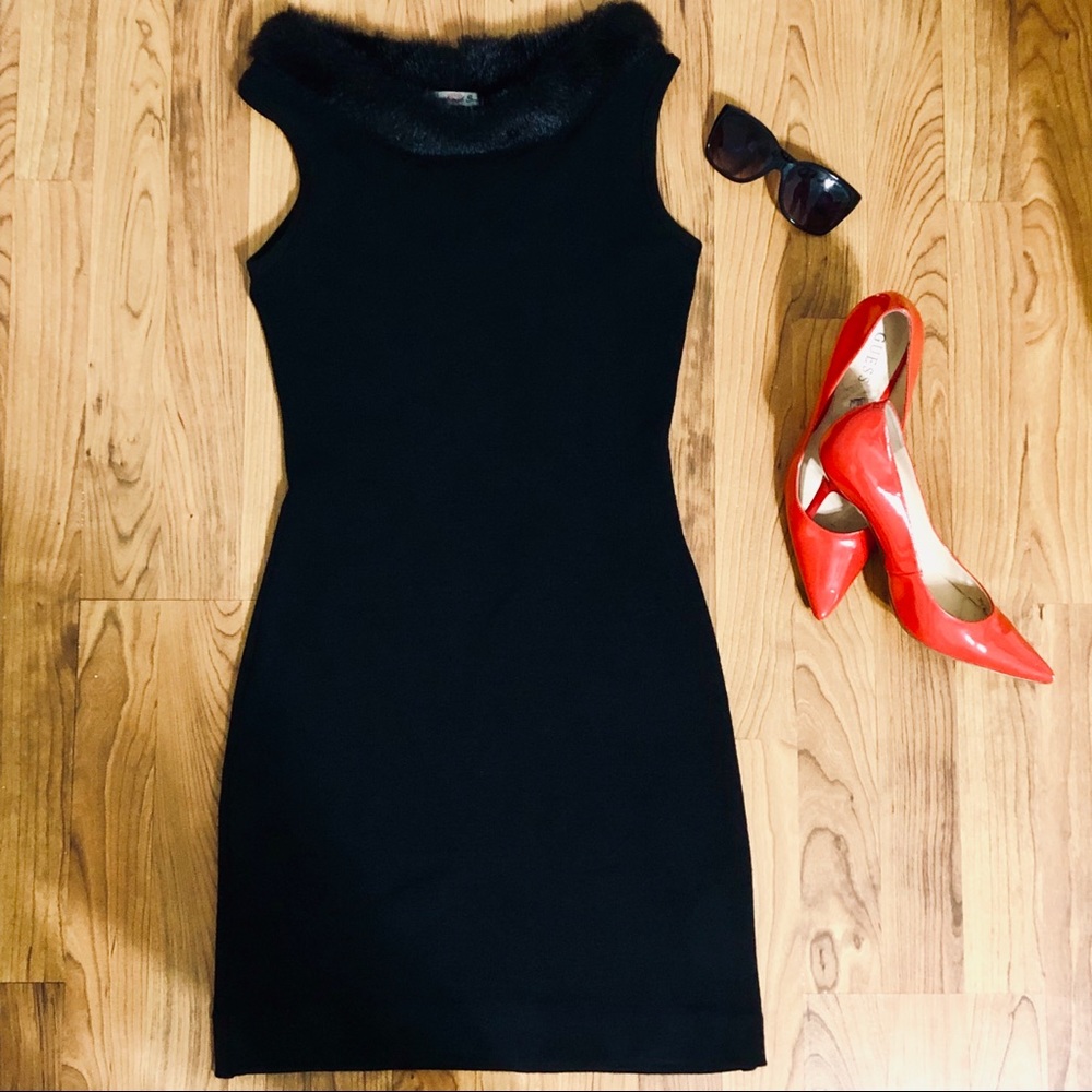 Heart and Soul black stretch slip dress